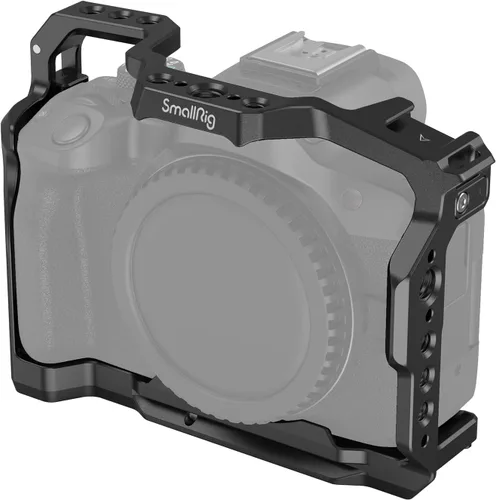 SmallRig Jaula R50 para cámara Canon R50, aleación de aluminio con placa de liberación rápida para soporte Arca, zapata fría, riel OTAN y agujeros