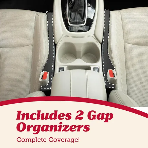 Miniatura 2 de Lusso Gear Organizador para el hueco entre los asientos del coche (2 unidades) - Evita que se caigan los objetos entre los asientos - Ajuste