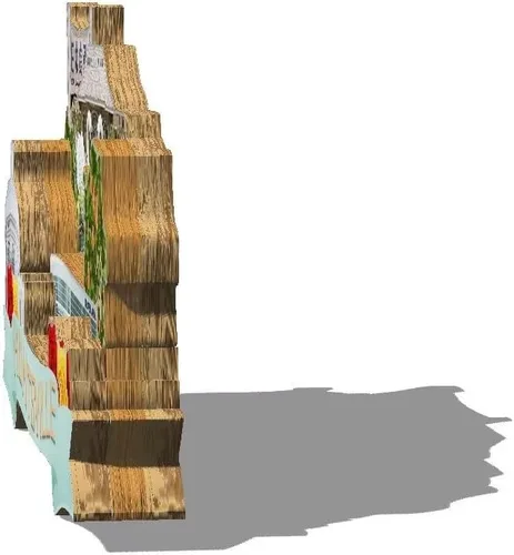 Miniatura 2 de USA Huntsville - Imán para nevera con imán de madera 3D, monumentos de viaje, coleccionables, decoración hecha a mano 2