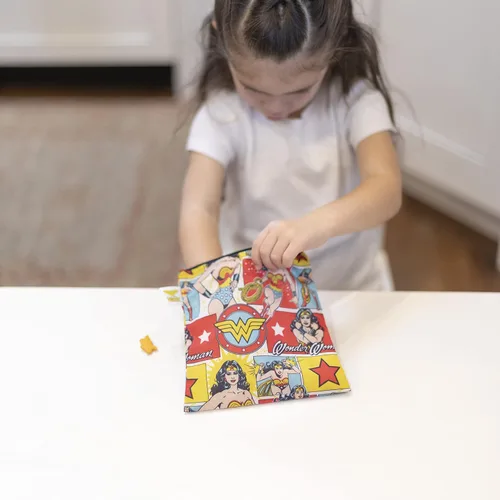 Miniatura 3 de Bumkins Bolsas reutilizables para sándwiches y aperitivos, para el almuerzo escolar de niños y para porciones de adultos, tela lavable, bolsa de G2