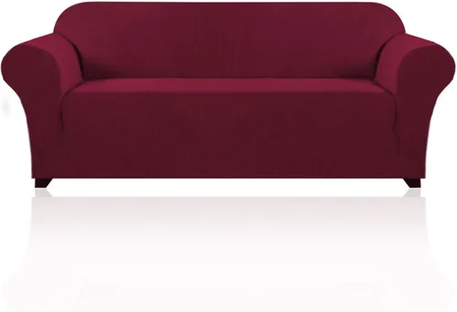 Miniatura 89 de PrinceDeco Funda elástica para sofá de 3 cojines, protector de muebles con parte inferior elástica antideslizante, apta para perros