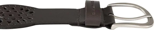 Miniatura 2 de Lucky Brand Cinturón de cuero perforado cónico para mujer con hebilla de arnés