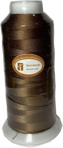 Miniatura 3 de Hilo de poliéster resistente a los rayos UV para tapizado de piel exterior, marca ITEM4EVER, Blanco, L