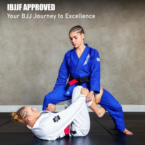 Miniatura 5 de Elite Sports Ultra ligero BJJ GI para mujer - IBJJF Jiu-Jitsu GI para niñas y mujeres (consulte la guía especial de tallas)