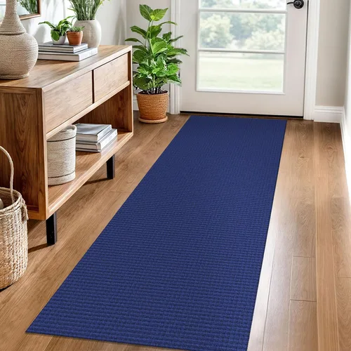Miniatura 42 de EARTHALL Alfombra de pasillo 3x14 pies, alfombras lavables extra largas para pasillos, tejidas, antideslizante, alfombra trenzada para entrada