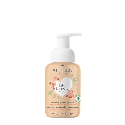 Miniatura 11 de ATTITUDE Lavado Espumoso 2 en 1 para Cabello y Cuerpo de Bebé, Champú Jabón Verificado por EWG, Dermatológicamente Probado, Hecho con Ingredientes