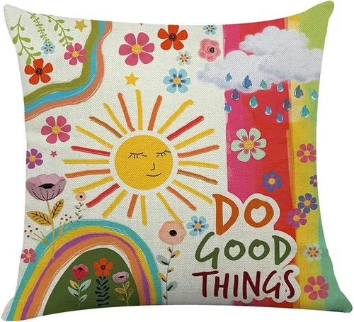 Miniatura 14 de Littlefa Funda de Almohada Be The Sunshine, Fundas de Almohada de Sol, Funda de Almohada Decorativa Sunshine, Funda de Almohada Decorativa de Flores