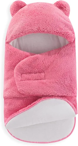 Miniatura 14 de AiWMGL Manta de Forro Polar para Bebé de Invierno 0-3 Meses Niños Niñas Envoltura Ajustable para Recién Nacido Suave y Cálida Saco de Dormir de Felpa