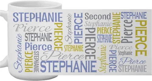 Let's Make Memories - Taza personalizada con tu nombre y firma - Taza de café personalizada de 15 oz - Regalo para Navidad - Púrpura/Oro Púrpura/