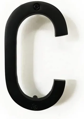 Miniatura 36 de NACH Números de casa flotantes, números de casa negros de aluminio de 6 pulgadas para exteriores, número 5, números de puerta con accesorios