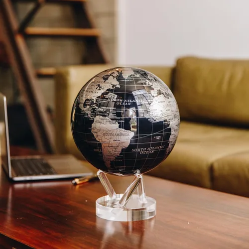 Miniatura 9 de MOVA Globo Metálico Negro y Plata 4.5