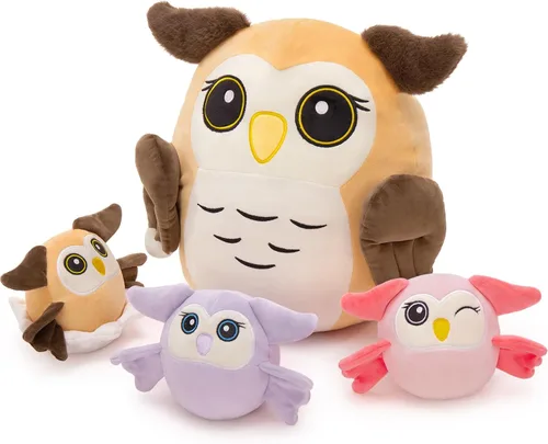 Miniatura 29 de MaoGoLan 5 piezas de peluche de foca gorda con 4 bebés en el interior - Almohada gigante de animal de peluche de foca ultrasuave de 20 pulgadas