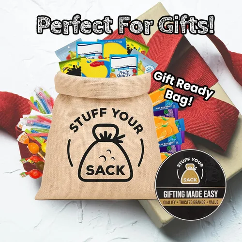 Miniatura 4 de Paquete de regalo surtido de dulces – 50 unidades de dulces envueltos individualmente – Caramelos frutales, masticables, ácidos y duros
