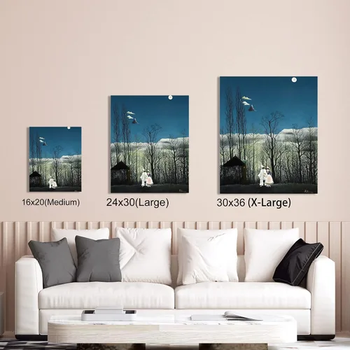 Miniatura 78 de A&T ARTWORK Campo de trigo con cipreses de Van Gogh Las reproducciones de arte clásico mundial, impresiones en lienzo giclée para decoración