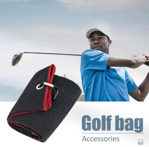 Miniatura 7 de Mile High Life Premium Waffle-Weave Golf Towel 16" X 24" Extra Absorbent & Quick-Dry Ultra-Soft Microfiber Carabiner Clip Multi