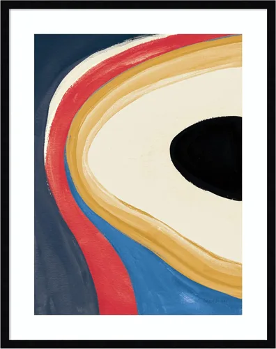 Miniatura 6 de Amanti Art Framed Wall Art Print 21x17 In the Groove II Retro by Danhui Nai, Abstract Wall Art, Modern Contemporary Decor, Small Poster Painting