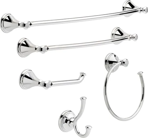 Miniatura 2 de Toallero de gancho doble "Cassidy" de Delta Faucet, 79735 Cromo pulido