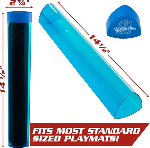Miniatura 4 de The Original Monster Prism Playmat Tube (azul) - Diseño de caja fácil de entrar y salir, el soporte no se desprende de las superficies