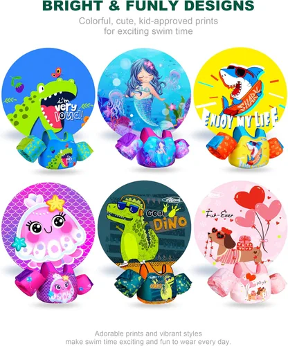Miniatura 6 de AEOCOO Flotador Saltador de Charco 20-30-50-60-70 Libras, Chaleco de Natación para Niños Pequeños de 1-3-5-6-9 Años, Flotadores de Piscina