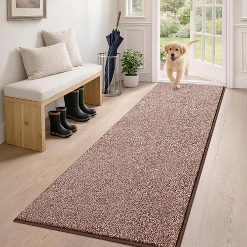Miniatura 35 de PURRUGS Alfombra de área de fácil cuidado de 4 x 6 pies, antideslizante, lavable a máquina, tapete para puerta de perro, resistente a las manchas