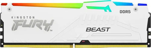 Miniatura 2 de Kingston FURY Beast White RGB 32GB (2x16GB) 5600MT/s CL36 DDR5 EXPO DIMM Sincronización infrarroja Software FURY CTRL Overclocking AMD EXPO