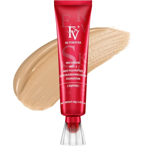 Miniatura 17 de FV Base líquida impermeable con acabado mate, ligera, sin aceite, maquillaje de aspecto natural para pieles mixtas y grasas, cobertura ligera a