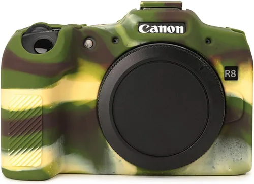 Miniatura 10 de Rieibi Funda protectora de silicona suave para cámara Canon EOS R8 EOSR8, funda ligera para cámara EOS R8 - Verde