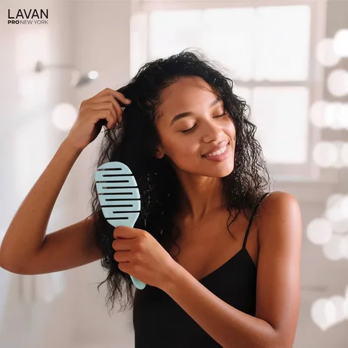 Miniatura 7 de Cepillo desenredante Flex para el cabello (azul bebé)