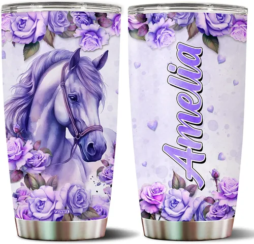 Miniatura 12 de Regalos personalizados de Beagle para mujeres, esposa, hija, mamá, niña, vaso de acero inoxidable aislado de 20 onzas, taza de viaje, taza de café