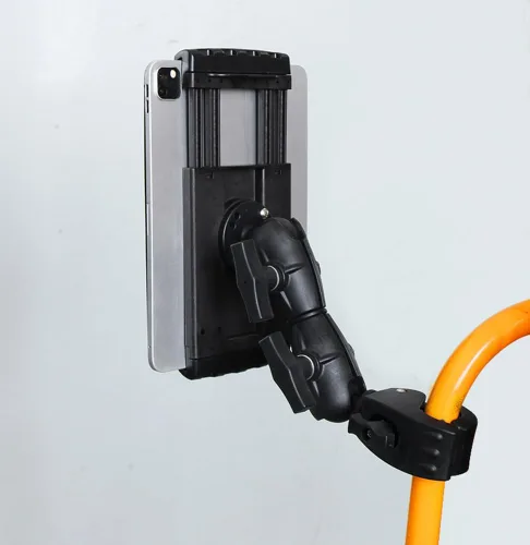 Miniatura 8 de Strg Brazo de doble zócalo compatible con soportes de bola de 1.5 pulgadas/C / 1.496 in, brazo giratorio de doble enchufe de 6.4 pulgadas