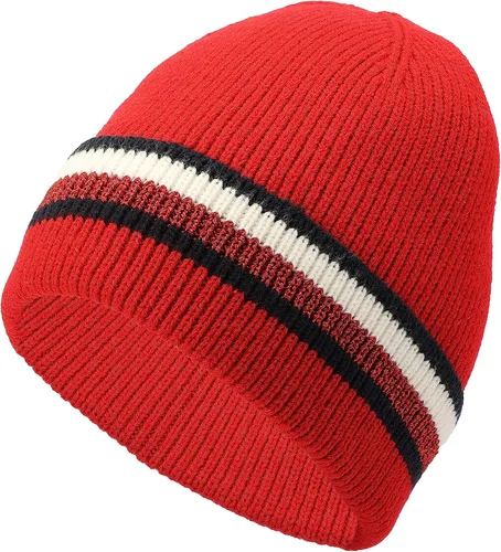 Miniatura 2 de Tommy Hilfiger Sombrero de puño de rayas metálicas para mujer