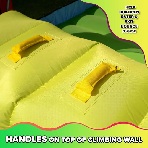 Miniatura 4 de Sportspower My 1st Climb N Play - Casa inflable con pared de tobogán y escalada, soplador de 450 W incluido, gorila grande para interiores