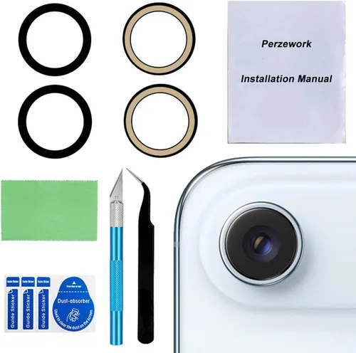 Miniatura 15 de 2 Unidades OEM trasera lente de la cámara trasera reemplazo de cristal para iPhone 13 y iPhone 13 Mini con adhesivo preinstalado y kit de iPhone 13