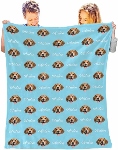 Miniatura 2 de Manta personalizada con foto de perro, mantas con imagen personalizada para amantes de los perros, manta personalizada para regalos con mis propias