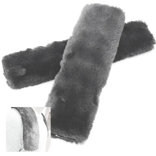 Miniatura 2 de Paquete de 4 fundas de cinturón de seguridad para niños, funda de cojín para cinturón de seguridad, almohadillas para correa de hombro para asiento