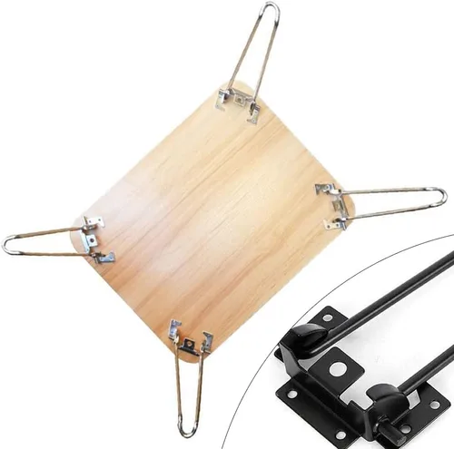 Miniatura 6 de 4 patas de mesa plegables de 28.5 pulgadas, de hierro sólido, resistentes, fáciles de instalar, patas de escritorio plegables (28.5 pulgadas)