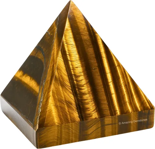 Miniatura 44 de Piedras Curativas de Cristal de Pirámide de Cuarzo Claro de Amazing Gemstone - Figura de Gran Pirámide de 2" de Piedra Natural para Meditación