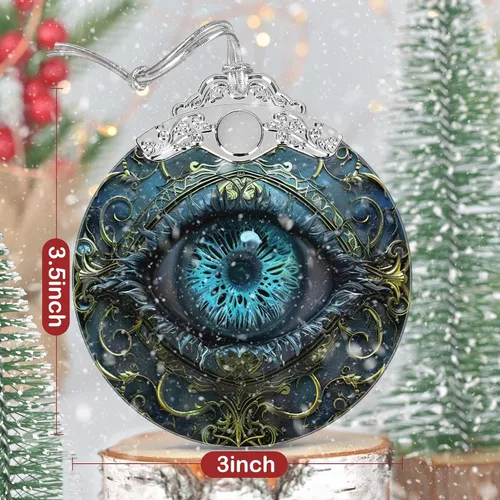 Miniatura 2 de Decoración navideña de vidrio emplomado de 3 pulgadas, adornos navideños, reliquia familiar, intercambio de regalos, idea de regalo, presente