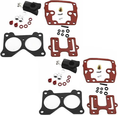 Miniatura 5 de GXARTS Kit de reconstrucción de carburador compatible con Johnson Evinrude V4 85 88 90 100 115 125 140 HP para V6 150 155 175 185 200 235 HP