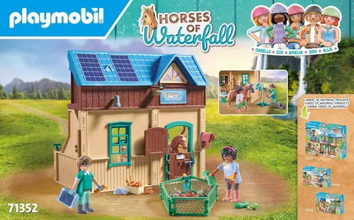Miniatura 3 de Playmobil Caballos de la Cascada - Terapia Ecuestre y Práctica Veterinaria