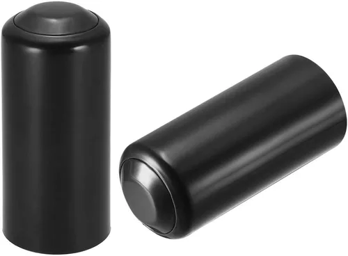 uxcell Tapa de batería Mic Batería Tornillo en Tapa Tapa Tapa Inalámbrica Negro 2 Unidades
