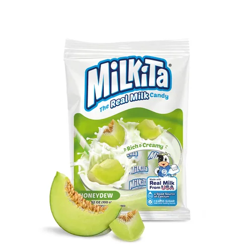 Miniatura 10 de Milkita Bites - Caramelos de leche – Dulces saludables bajos en azúcar con leche real para niños y adultos – Tamaño de bocado, caramelo sin gluten