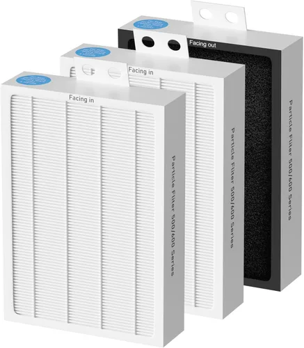 Miniatura 9 de 3-Pack Filtro HEPA de Repuesto Serie Clásica 500/600 Compatible con Limpiadores de Aire Blueair Serie Clásica 500/600 501 503 505 510 550E 555EB 601