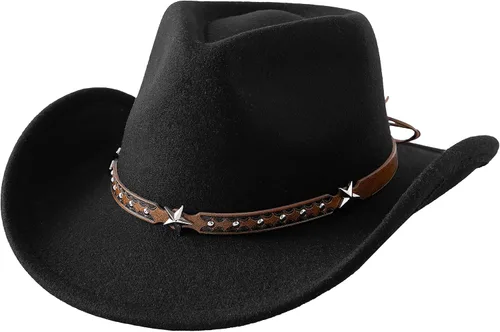 Miniatura 10 de Jastore Sombrero de vaquero para bebés y niños pequeños Sombrero de vaquera para bebés pequeños Sombrero de vaquero infantil Sombrero de vaquero