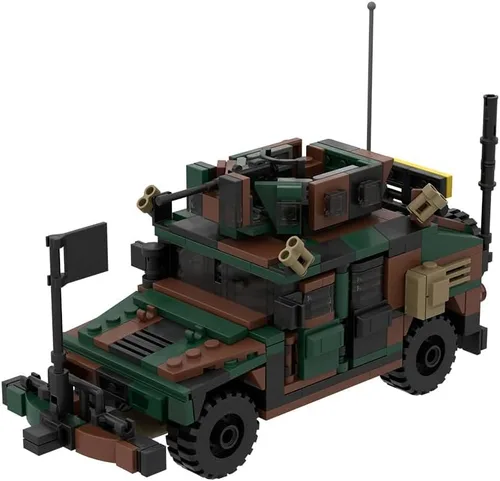 Miniatura 3 de Kit de construcción de vehículos blindados M998A1 de Karoyd Technic, juego de bloques de construcción de la serie militar blindada (355 piezas)
