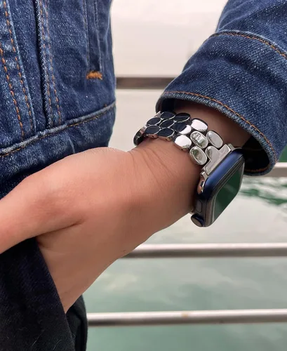 Miniatura 5 de Bonitas correas compatibles con Apple Watch de 1.575 pulgadas, 1.614 pulgadas, 1.654 pulgadas, 1.732 pulgadas, 1.772 pulgadas, 1.772 pulgadas, 1.772