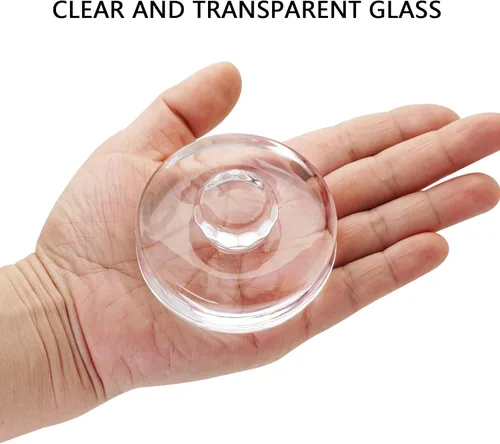 Miniatura 3 de Pesas de vidrio de fermentación con asas de fácil agarre, pesas transparentes para conservas y peso de vidrio de decapado para frascos Mason de boca