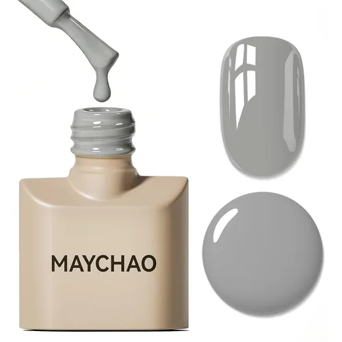 Miniatura 44 de MAYCHAO Esmalte de uñas de gel rosa intenso de 0.5 onzas líquidas, 1 unidad de esmalte de gel rosa brillante, esmalte de uñas que se absorbe con luz