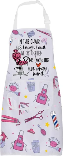 Miniatura 8 de Hair Stylist Apron with Pockets Hairdresser Gifts Hair Stylist Gifts Cosmetologists Gifts Beauty Salon Aprons Barber Apron