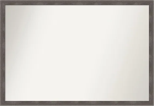 Miniatura 496 de Amanti Art Espejo personalizado, espejo de baño gris plomo a rayas, espejo de pared o espejo de tocador de baño sobre el fregadero